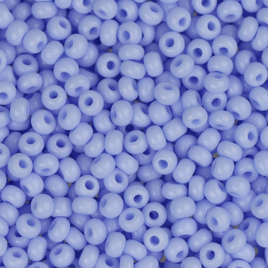 11/0 Czech Seed Beads #1025B Opaque Powder Blue 250g