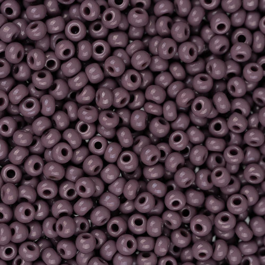 11/0 Czech Seed Beads #1027B Opaque Dark Mauve 250g