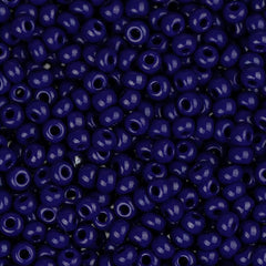 11/0 Czech Seed Beads #34923B Opaque Dark Royal Blue 250g