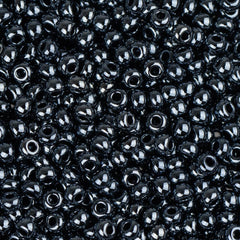 11/0 Czech Seed Beads #35027B Metallic Gunmetal 250g