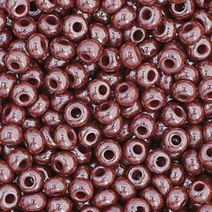 11/0 Czech Seed Beads #35033B Opaque Brown Luster 250g