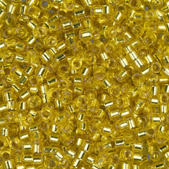 11/0 Delica Bead #0145 Silver Lined Yellow 50g Bag