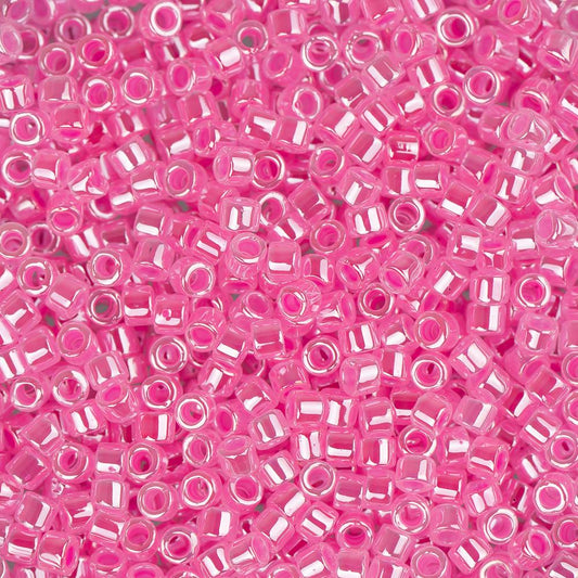 11/0 Delica Bead #0246 Dark Crystal Pink Ceylon Lined 50g Bag