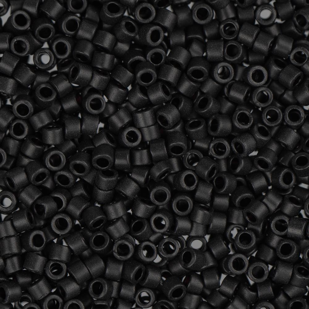 11/0 Delica Bead #0310 Black Matte 50g Bag