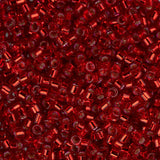 11/0 Delica Bead #0602 Silver Lined Red 50g Bag