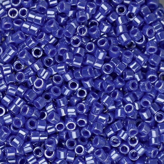 11/0 Delica Bead #1569 Blue Cyan Opaque Luster 50g Bag