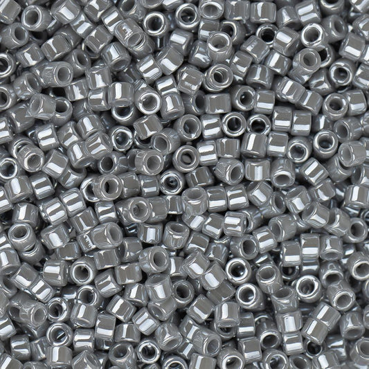 11/0 Delica Bead #1570 Grey Ghost Opaque Luster 50g Bag