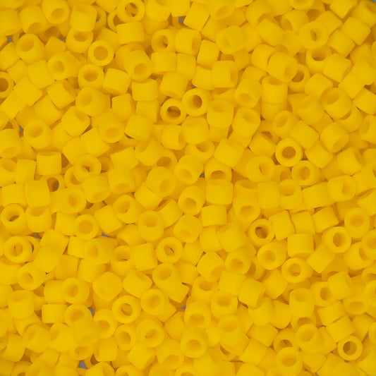 11/0 Delica Bead #1582 Yellow Canary Opaque Matte 50g Bag