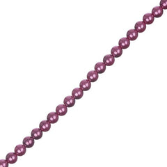 Czech Glass Pearls 4mm Rose 45/Strand