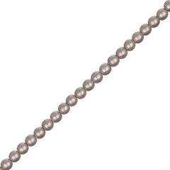 Czech Glass Pearls 4mm Platinum 45/Strand