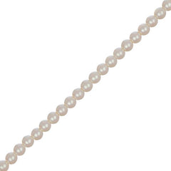 Czech Glass Pearls 4mm Iridescent Light Cream 45/Strand