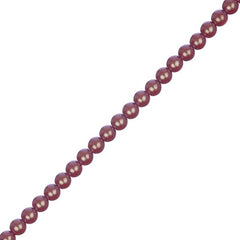 Czech Glass Pearls 4mm Iridescent Red 45/Strand