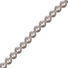 Czech Glass Pearls 6mm Powder Almond 30/Strand