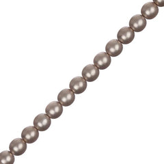 Czech Glass Pearls 6mm Platinum 30/Strand