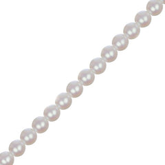 Czech Glass Pearls 6mm Iridescent White 30/Strand