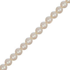 Czech Glass Pearls 6mm Iridescent Light Cream 30/Strand