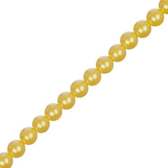 Czech Glass Pearls 6mm Iridescent Yellow 30/Strand