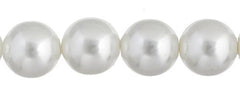 Czech Glass Pearls 8mm White 22/Strand