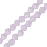 Crystal Lane Bicone 4mm Opaque Pink 2x7" Strand