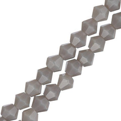 Crystal Lane Bicone 4mm Opaque Grey 96/Strand