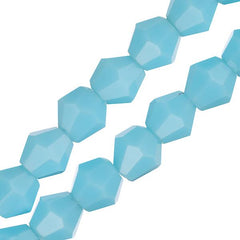 Crystal Lane Bicone 6mm Opaque Blue 64/Strand