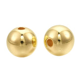 Round Plastic Beads 8mm Metallic Gold 100/pk