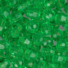 Faceted Beads 6mm Plastic 1080/pk - Mint