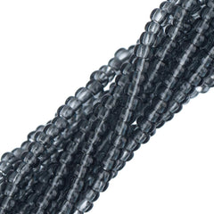 11/0 Czech Seed Beads #01028 Transparent Grey 6 Strand Hank