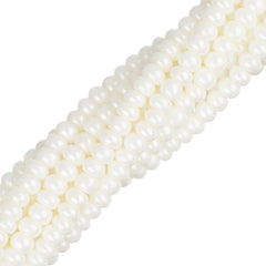 11/0 Czech Seed Beads #01469 Opaque Cream 6 Strand Hank