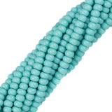11/0 Czech Seed Beads #34910 Opaque Turquoise 6 Strand Hank