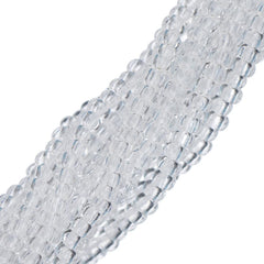 11/0 Czech Seed Beads #34929 Transparent Crystal 6 Strand Hank