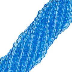 11/0 Czech Seed Beads #34935 Transparent Light Aqua 6 Strand Hank