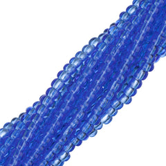 11/0 Czech Seed Beads #34938 Transparent Light Sapphire 6 Strand Hank