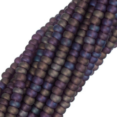 11/0 Czech Seed Beads #34963 Transparent Mauve Matte AB 12 Strand Hank