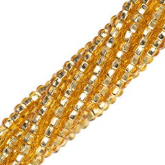 11/0 Czech Seed Beads #34976 Silver Lined Gold 6 Strand Hank