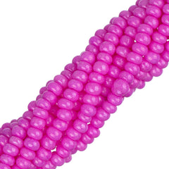 11/0 Czech Seed Beads #35001 Opaque Rose Dyed 6 Strand Hank