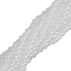 11/0 Czech Seed Beads #35005 Opaque Pearl White 6 Strand Hank