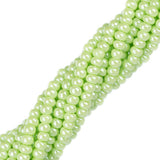11/0 Czech Seed Beads #35039 Opaque Pale Green Luster 6 Strand Hank