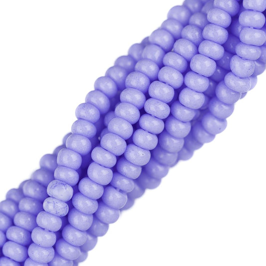 11/0 Czech Seed Beads #40008 Light Violet Dyed Solgel  6 Strand Hank