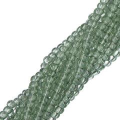 11/0 Czech Seed Beads #40012 Transparent Light Green Solgel 6 Strand Hank