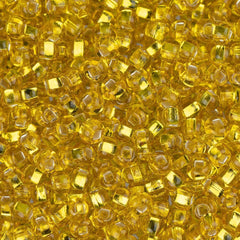 10/0 Czech Seed Beads Silver Lined Yellow 500g