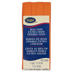 Extra Wide Double Fold Tape 3yd Orange Peel