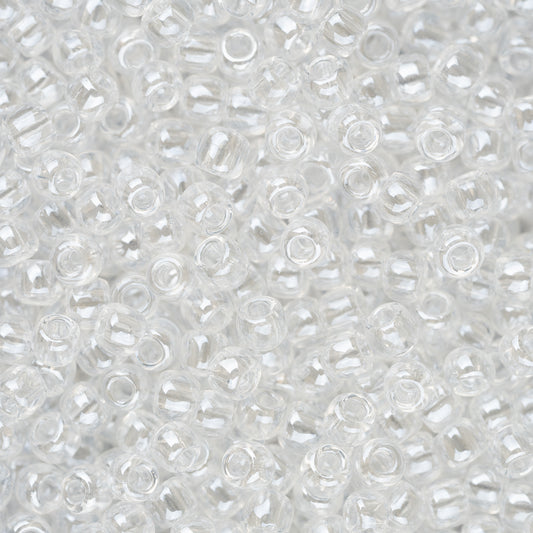 11/0 Toho Seed Beads #101 Transparent Lustered Crystal 250g Bag