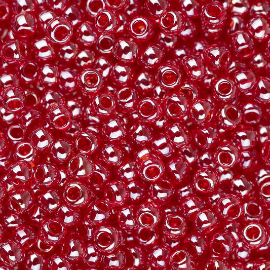 11/0 Toho Seed Beads #109C Tr Lustered Ruby 8-9g Vial