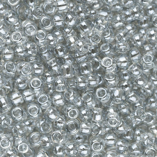 11/0 Toho Seed Beads #112 Transparent Lustered Black Diamond 8-9g Vial