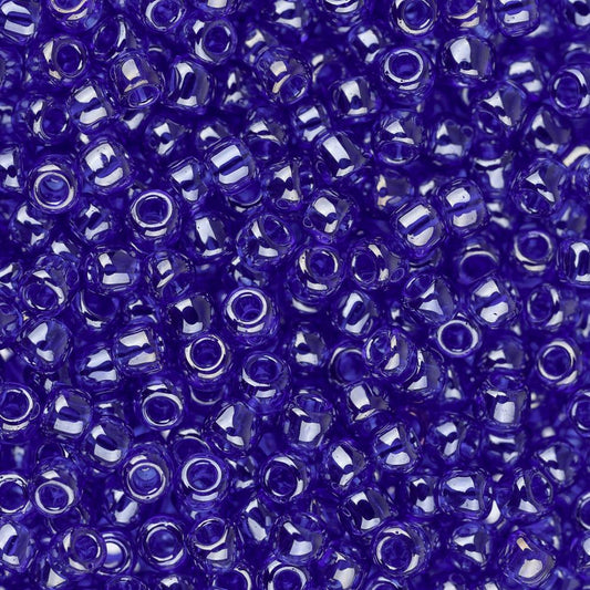11/0 Toho Seed Beads #116 Transparent Lustered Cobalt 8-9g Vial