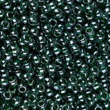 11/0 Toho Seed Beads #118 Transparent Lustered Green Emerald 8-9g Vial