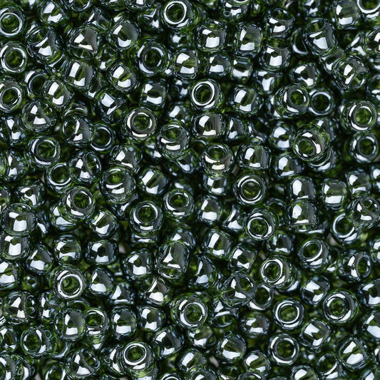 11/0 Toho Seed Beads #119 Transparent Lustered Olivine 8-9g Vial