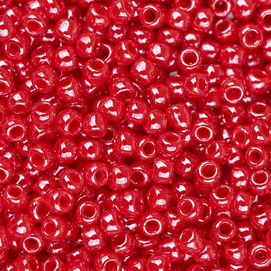 11/0 Toho Seed Beads #125 Opaque Lustered Cherry 8-9g Vial