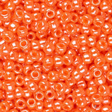 11/0 Toho Seed Beads #129 Opaque Lustered Pumpkin 8-9g Vial